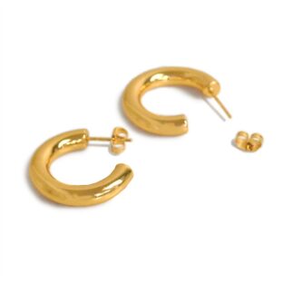 316L chunky hoop (GOLD) / ピアス #P12